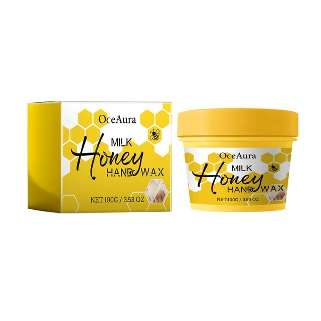Mascarilla de Cera para Manos Milk Honey | Hidratación y Reparación para Manos Secas y Ásperas | Ácido Hialurónico Nutritivo | Exfoliación Suave y Iluminadora | 120g | Fórmula Natural | Tratamiento
