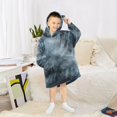 thumbnail image 6 of FORMRS Wearable Blanket Hoodie with Sleeves for Kids Cozy Flannel Sweatshirt, Watercolor Sky Pattern, 6 of 7