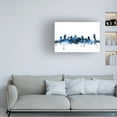 thumbnail image 2 of Trademark Fine Art Michael Tompsett Nashville Tennessee Skyline White Canvas Wall Art - 16x24, 2 of 5