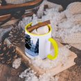thumbnail image 5 of The Historical Pine Valley Chapel In Wintertime For Lds People, 11oz Two-Tone Yellow Mug, 5 of 7
