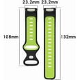 thumbnail image 2 of MYKOMI Double-Color Band Compatible for Fitbit Charge 6 Watch Sport Strap for Women Men Soft Silicone Breathable Wristband for Charge 6 Replacement Band, 2 of 7