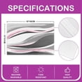 thumbnail image 4 of Pink Placemats Set of 4 18"x12", Pink Grey and Black Table Place Mats, Retro Stripe Swirl Art Placemat for Kitchen Dining Table Decor Indoor Outdoor Abstract Geometry, 4 of 4