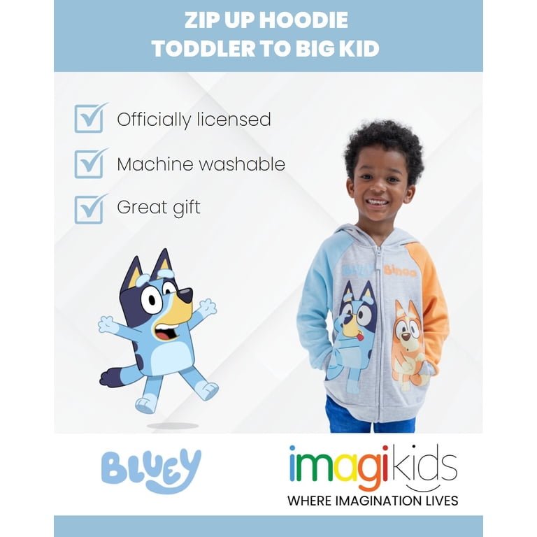Bluey Toddler Boys' Fleece Zip-Up Hoodie photo 6