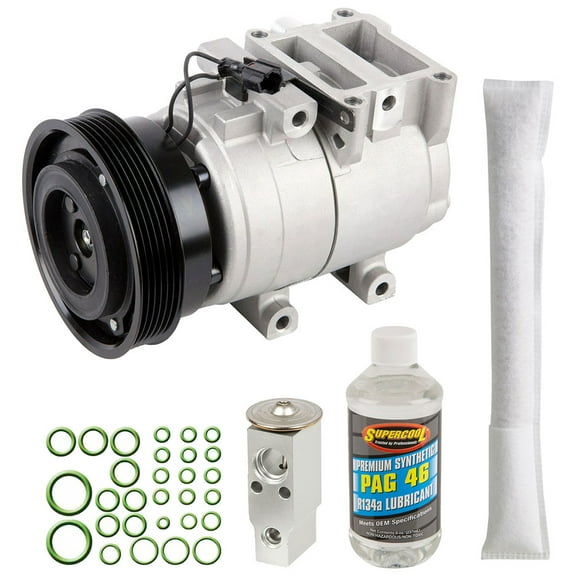 For Hyundai Tiburon 2.7L 2003 2004 AC Compressor w/ A/C Repair Kit - BuyAutoParts