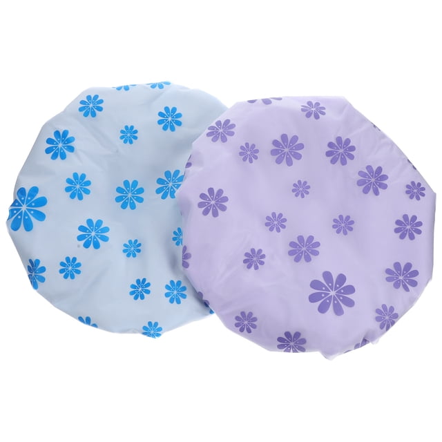 MasteelfCA 2Pcs Bathing Caps Satin Bonnets Hair Bonnets for Sleeping Comfortable Shower Hats Bath Caps
