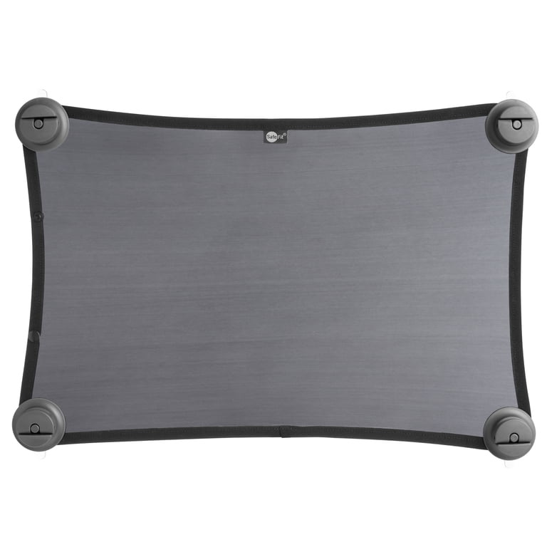 SafeFit Adjust-to-Fit Baby Car Window Shade, Gray photo 1