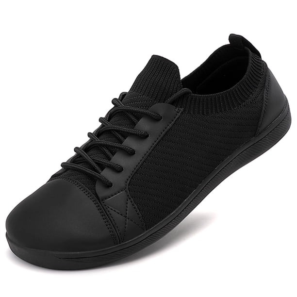 Zapatos descalzos unisex Zapatillas de deporte de moda de ancho ancho Zapatillas de deporte minimalistas para caminar Ligeras para viajes en interiores y exteriores Caminar en el trabajo
