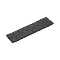Non Slip Furniture Pads 1/2" (12mm x 3mm), 16 Pcs Adhesive Backed Round Rubber Feet Anti-Scratch Rubber Furniture Grippers for Hardwood Floor Electronics Bed Drawers DIY