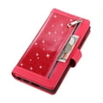 thumbnail image 2 of Galaxy S22 Ultra Case Wallet with Card Holder, Dteck Bling Glitter Leather Magnetic Stand Flip Case Zipper Purse Handbag Clutch with 9 Card Slots & Strap for Samsung Galaxy S22 Ultra 6.8 inch,Rose, 2 of 8