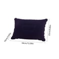 thumbnail image 3 of Inflatable Travel Pillow 13.38In Flocked Nap Cushion Contoured Neck Support Pillow Relieve Muscle Strain Quick Inflate Deflate for Air Travel Train Rides Road Trips Office Napping Outdoor Camping, 3 of 6