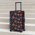 thumbnail image 2 of Lsque Paisley1 Printed Luggage Cover, Travel Luggage Protector,Scratch and Dirt Resistant, Fits 18-32 Inch Luggage - X-Large, 2 of 9