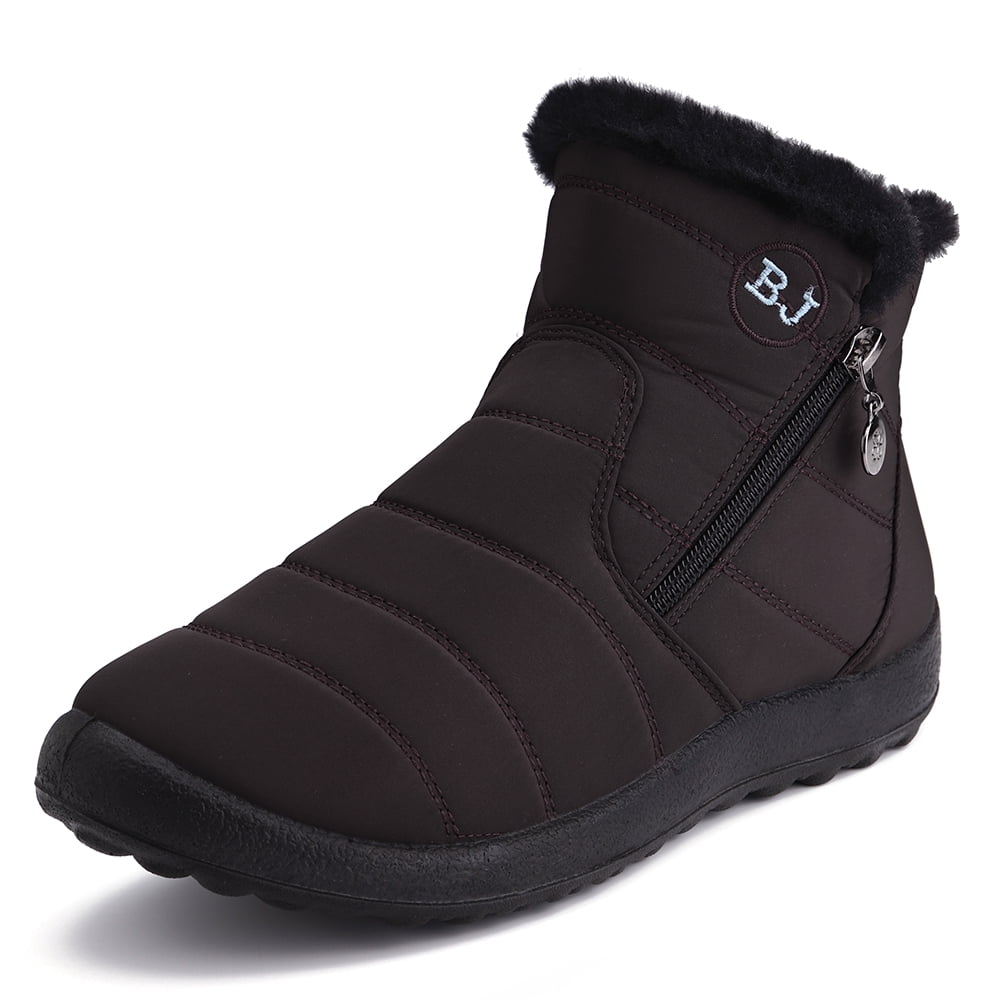 warm black winter boots