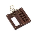 thumbnail image 4 of Paleta de acuarela portátil Caja de paletas de madera para pintura acrílica para pintores y 8 Rejillas con clip, 4 of 9
