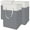 Gray, variant on Jinghua 3 Pack Laundry Baskets Set with Carrying Handles, Gray & White