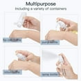 thumbnail image 3 of Lisapack 14 Pcs Travel Containers for Toiletries Bottle (Max.100ml) Dispenser Kit, Travel Size Set for Liquid Cosmetic Airplane (Clear), 3 of 7