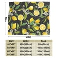 thumbnail image 3 of Kll Fleece Blanket Plush Throw Blanket Lemon Fruits Flowers Leaves,Soft Fuzzy Cozy Flannel Blanket For Couch Sofa Bed.(40"X30"), 3 of 9