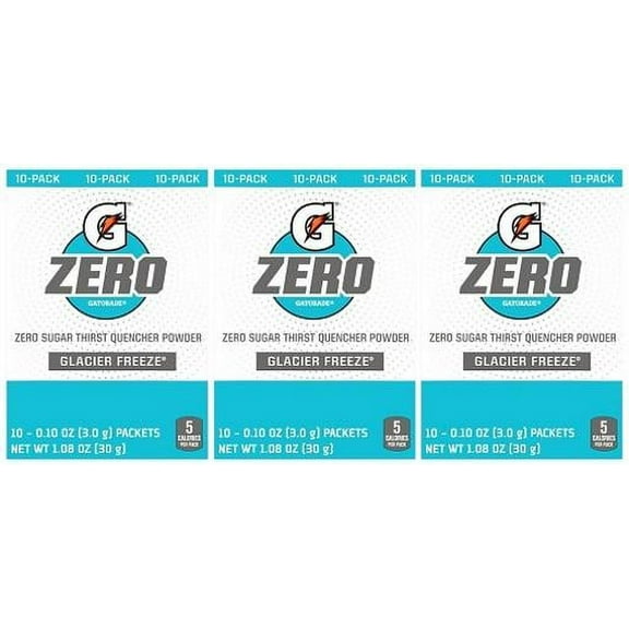 Gatorade Zero Glacier Freeze Singles Drink Mix (Pack of 2)