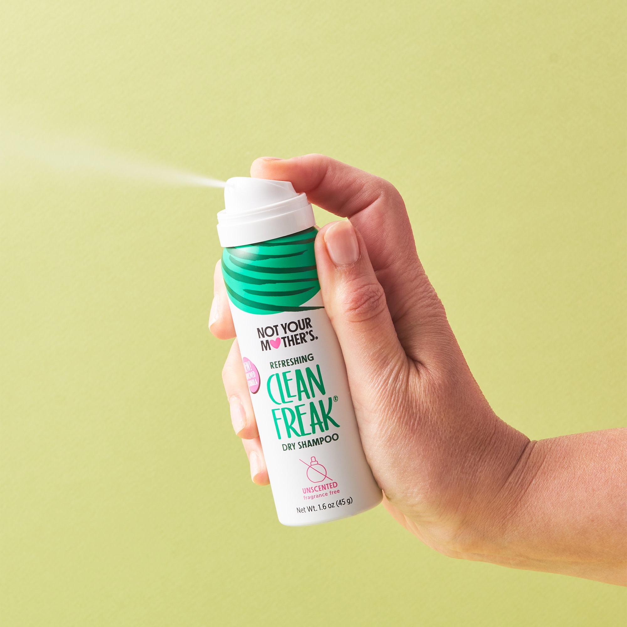 Not Your Mother's Clean Freak Unscented Dry Shampoo, 1.6 oz Travel Size