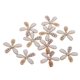 thumbnail image 3 of 10 botones de flores con diamantes de imitación y perlas segundo, 3 of 9