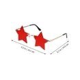 thumbnail image 2 of EeaseMX 1 par de gafas de fiesta de moda irregulares con forma de estrella, 2 of 7