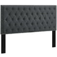 thumbnail image 2 of Modway Helena Tufted Full/Queen Upholstered Linen Fabric Headboard in Gray, 2 of 4