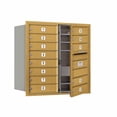 thumbnail image 3 of Salsbury Industries Recessed Private 14 Door Front Load 4C Horizontal Mail Center with 1 Parcel Locker, 3 of 4
