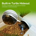 thumbnail image 5 of Turtle Tank Habitat Kit,Aquatic Tortoise Enclosure Starter Aquarium with Multi-Function Area and Water Filter, Baby Adult Turtles Tub Complete House,Terrarium for Turtle Reptile Crab, 5 of 8