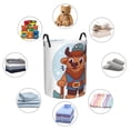 thumbnail image 4 of ZICANCN Laundry Basket Organizer, Cartoon Bison Axe Collapsible Hamper for Bathroom Bedroom Laundry Room, Small Size, 4 of 7