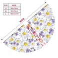 thumbnail image 3 of Sikiie Daisies Flowers 30-48 inches {designName} Print Christmas Tree Skirt Snowman Xmas Tree Skirt with Edge Christmas Decorations for Holiday Party, 3 of 7