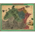thumbnail image 2 of Vintage Maps 31x26 White Modern Wood Framed Museum Art Print Titled - Rio De Janiero Capital do Brazil 1831, 2 of 4