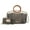 Charcoal Gray, variant on MKF Collection Phoebe Faux Crocodile-Embossed Vegan Leather Women's Tote Bag & Wristlet Wallet Bag, Stylish Top Handle Purse Handbag 2 pcs by Mia K - Charcoal Gray