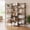 brown, variant on Industrial Large Bookcase,Triple 5 Tier Book Shelf with Open Display Shelves,Large Wide Bookshelf,Tall Bookshelfwith Metal Frame for Living Room, Office, Black