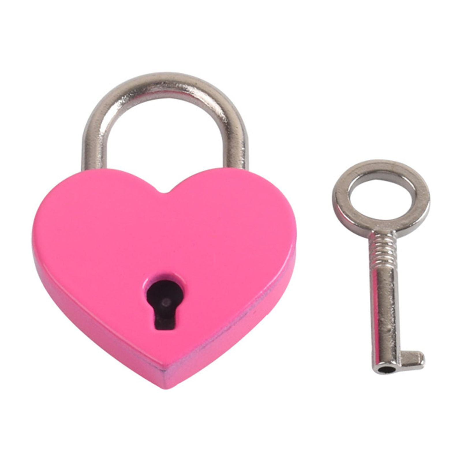 Creative Alloy Heart Shape Keys Padlock Mini Archaize Concentric