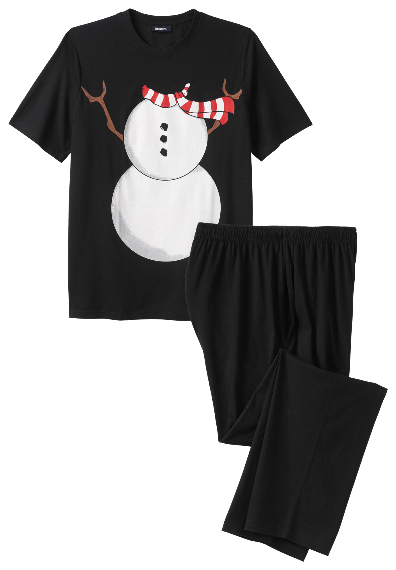 KingSize Mens Big /& Tall Holiday Pajama Set Pajamas