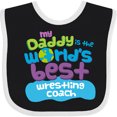 thumbnail image 3 of Inktastic Daddy is Worlds Best Wrestling Coach Boys or Girls Baby Bib, 3 of 4