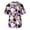 White, variant on Men V Neck Short Sleeve Halloween Print Chest Pocket Scrub Top Classic Fit Comfortable Breathable Fabric Workwear Shirt