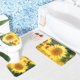 thumbnail image 3 of Wdftyju 3 unids/set de alfombras antideslizantes para baño, almohadillas para cubrir inodoro (girasol) Wdftyju 3nz4gc3aq0kj1pe9, 3 of 6