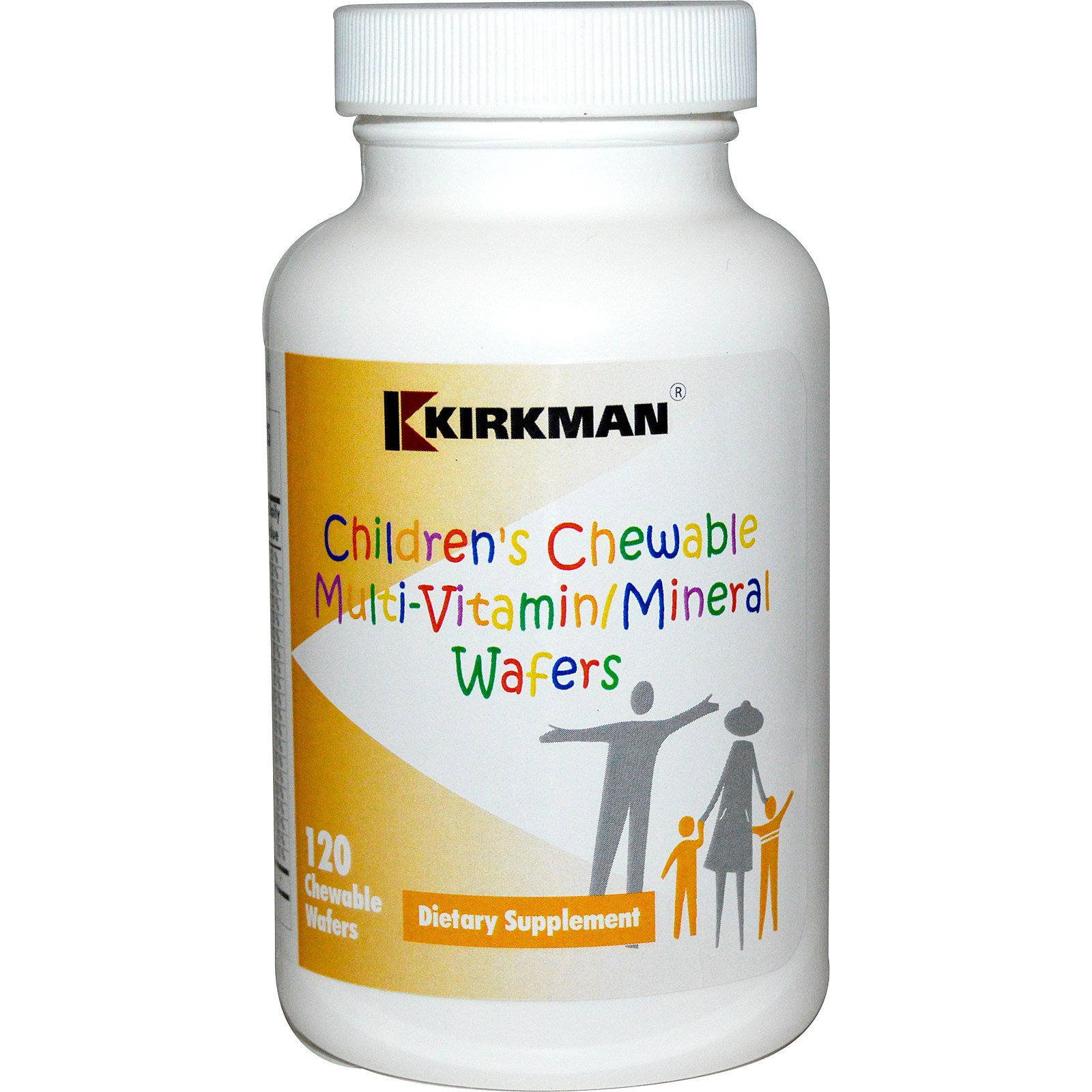 Kirkman Labs Children's Chewable MultiVitamin/Mineral Wafers, 120