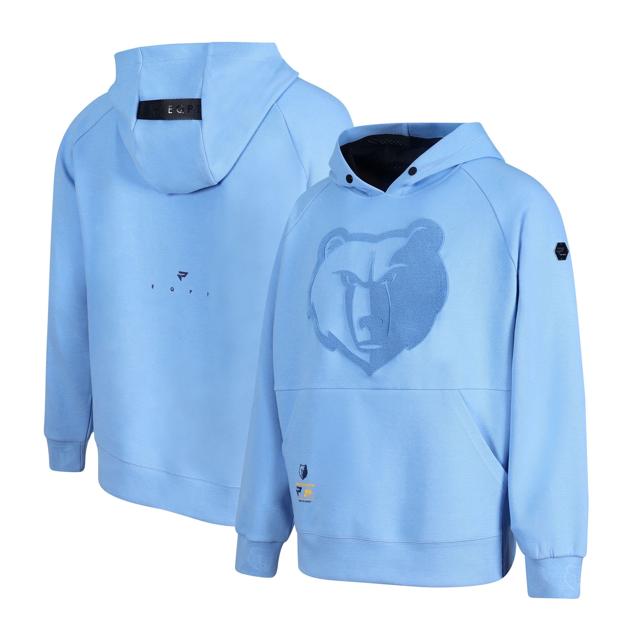 Men's Protege Light Blue Memphis Grizzlies Eco-Poly Interlock Fashion Tonal Hoodie