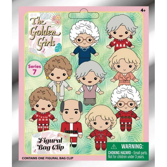 3D Figural Keyring Golden Girls Series 7 Christmas Mystery Pack (1 RANDOM Figure)