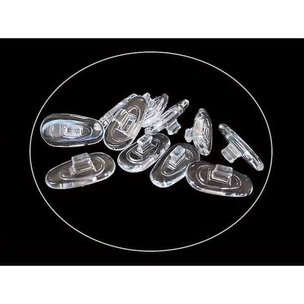 5 Pares De Almohadillas Nasales De Silicona Ovaladas | Para Gafas Sin Marco, Repuesto Cómodo, 13 Mm X 7 Mm