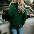 thumbnail image 4 of Babysbule Sweaters for Women Women's Casual Solid Color Casual Thick Line Long Sleeve Turtleneck Sweater, 4 of 7
