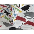 thumbnail image 4 of Ambesonne Cats Quilted Bedspread Set 3 Pcs, Colorful Cats and Dogs, Queen Size, Multicolor, 4 of 5