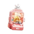 thumbnail image 4 of Máquina de juego de garra electrónica, juguete expendedor para niños con sonidos, premio de peluche Grabber Rosa, 4 of 9