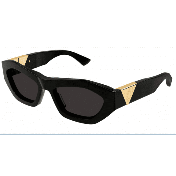 Bottega Veneta BV1221S-001 Bold Black Geometric Sunglasses for womens