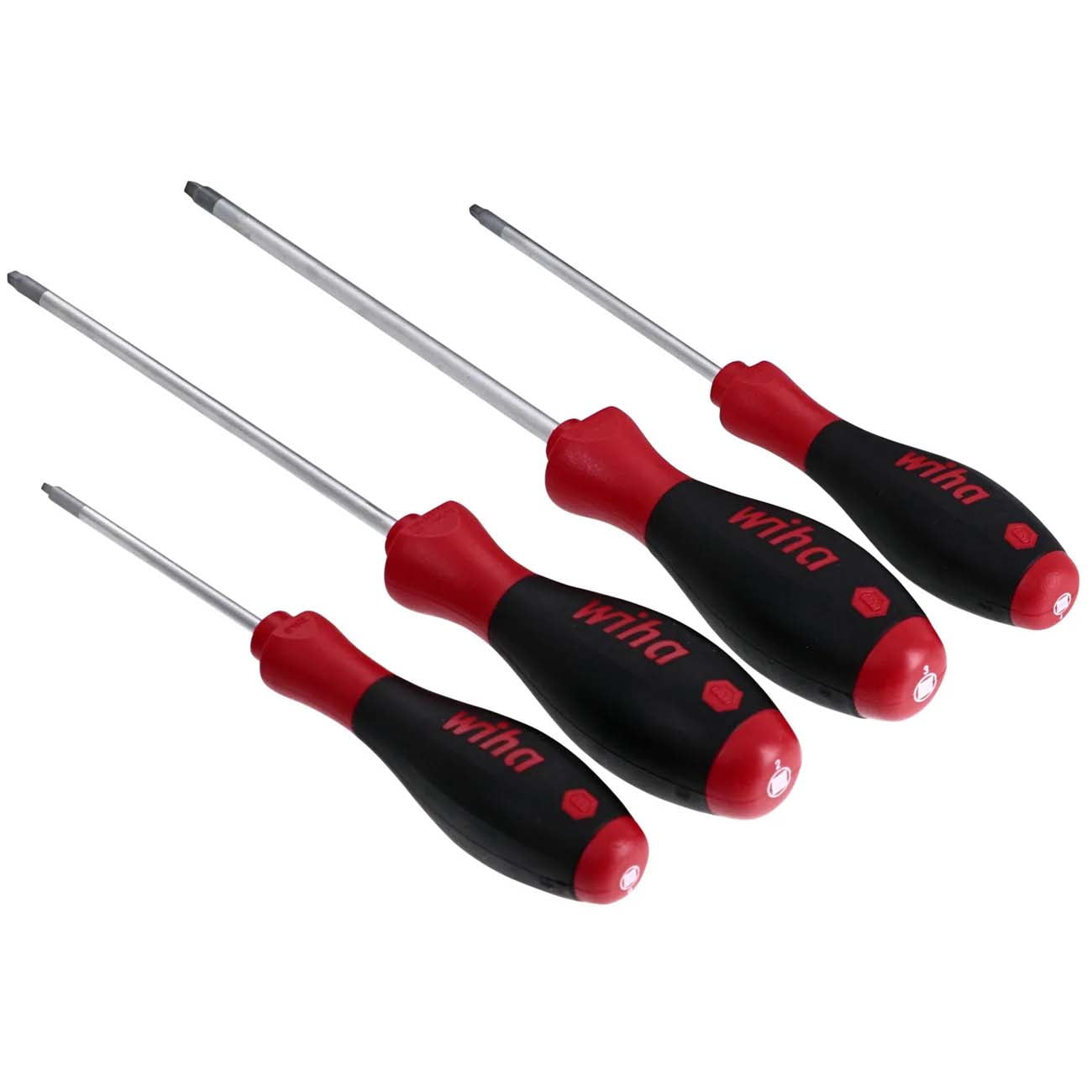 Wiha Tools 35894 Soft Finish Cushion Grip Square Tip Screwdriver Set - 4 Piece