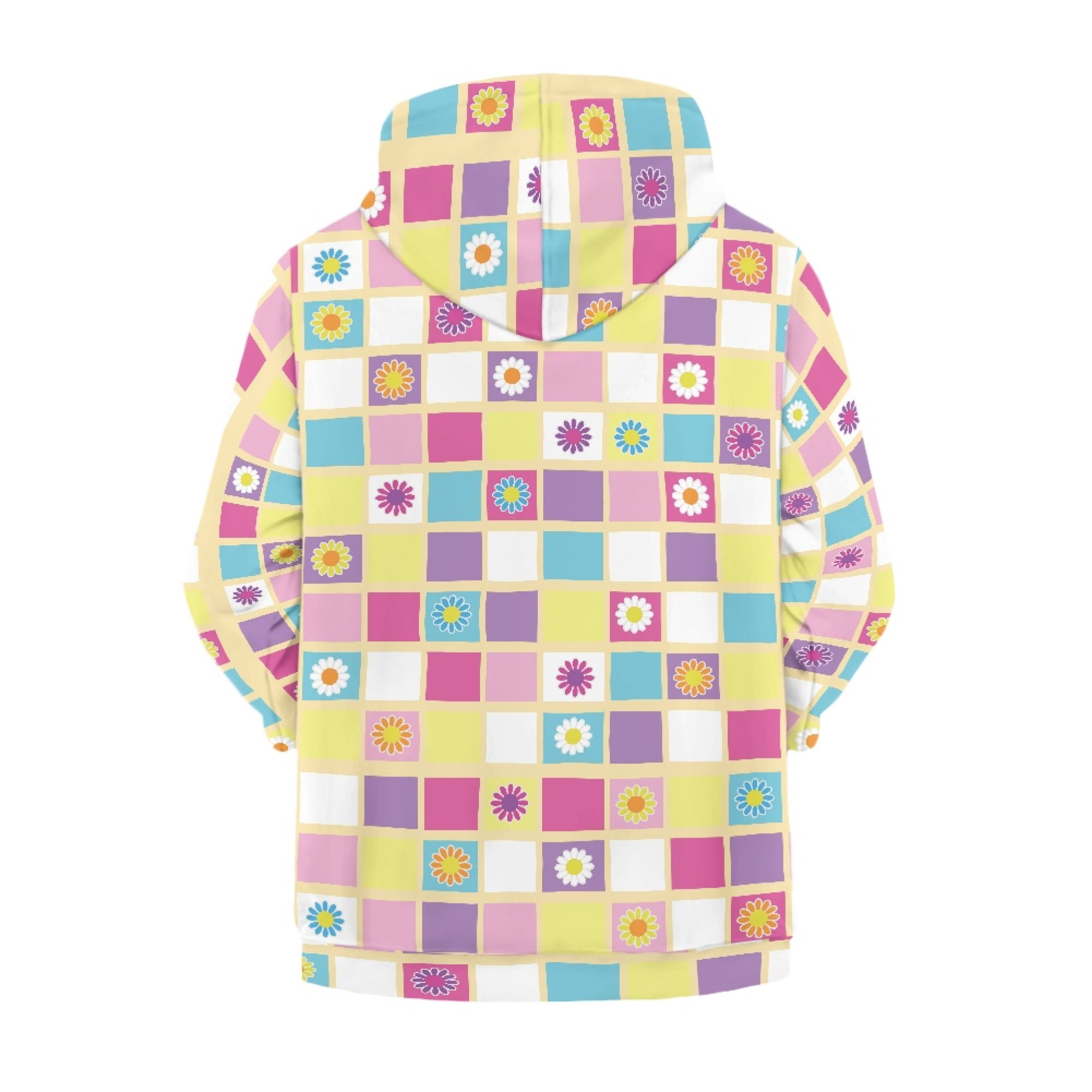 DISNIMO Daisy Hoodie Girl Plaid Hoodies with Zipper for Girls Zip Up Sweatshirt Jacket for Boys Hoodies Zip Front Sweatshirts 11-13 Childrens Hoodie Jackets Teenagers Hoodies Fall Girl Flower Hoodie