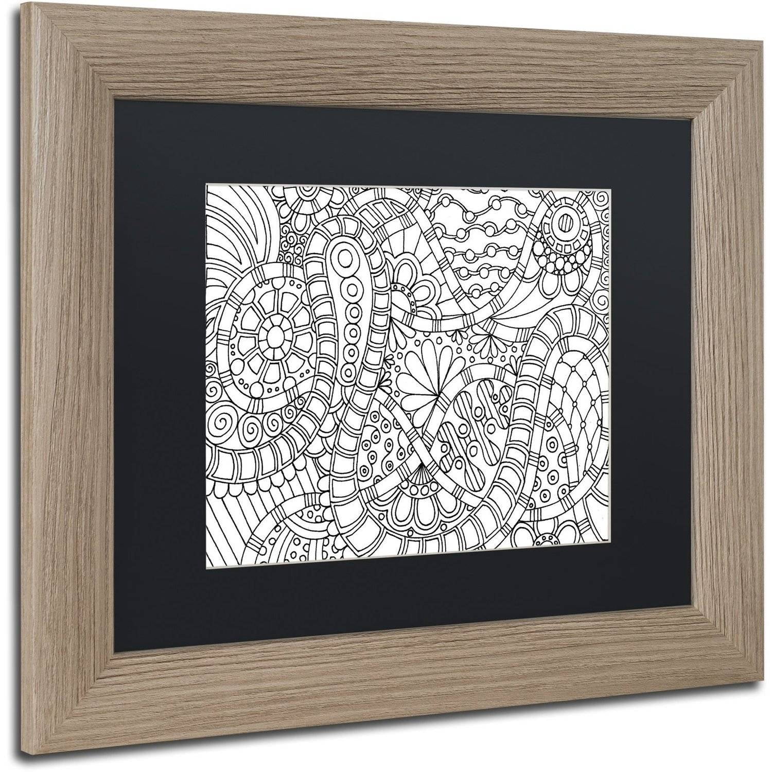 Trademark Fine Art "Slither" Canvas Art by Kathy G. Ahrens, Black Matte, Birch Frame