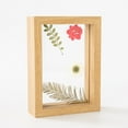 thumbnail image 1 of Mistaha Elegant Solid Wood Glass Photo Frame Display Stand - Log Color - 8 inches (15x20) cm, 1 of 6