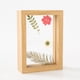 thumbnail image 1 of Marco de muestra de flores y hojas secas, marco de madera con real, 1 of 6